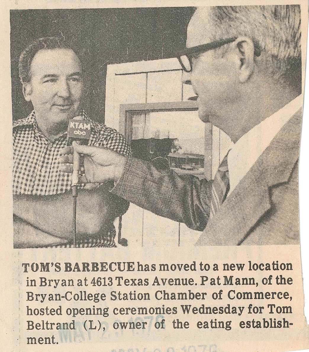 The Eagle Archives: Tom's Barbecue